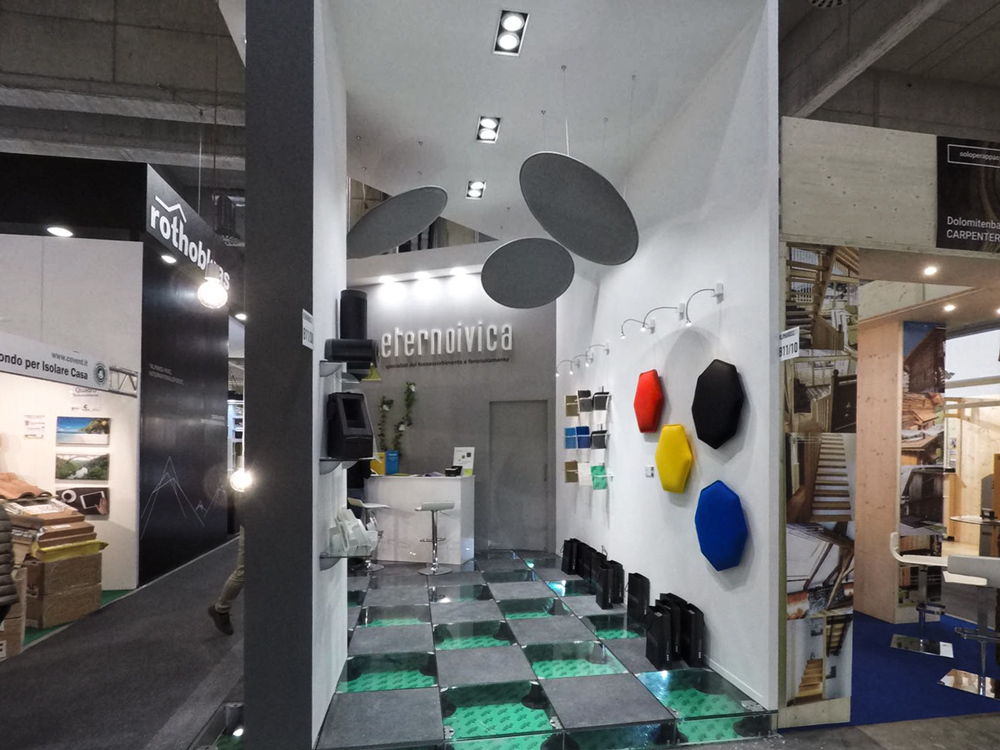 Products on display at the Eterno Ivica's pavilion at the Klimahouse 2018 in Bolzano